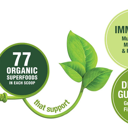 Terra Kai USDA Organic Juice Super Greens Fruit and Veggie Powder - 13.23 Oz