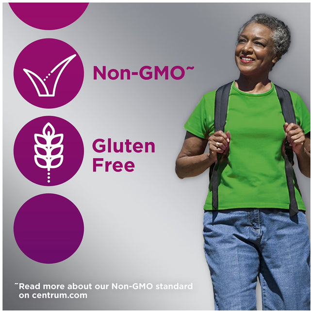 Centrum Multigummies Womens 50 Plus Gummy Multivitamin With Vitamin B, D & E, Assorted Fruit, 140 Count