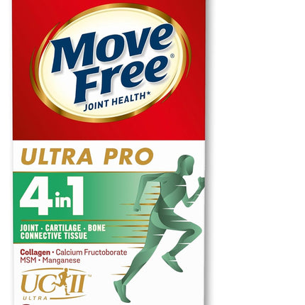 Move Free Ultra Pro Quadruple Action Joint Support - Type 2 Collagen MSM - 120 Tablets