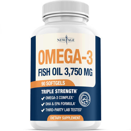 Triple Strength Omega 3 Fish Oil 3600mg - EPA & DHA - 120 Count