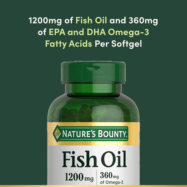 Nature's Bounty Fish Oil Omega 3 - 1200mg - 200 Softgels