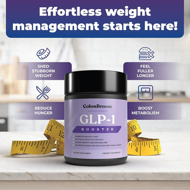 ColonBroom GLP-1 Weight Management Supplement - 60 Capsules