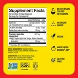 Bragg Apple Cider Vinegar Supplement Capsules, 180 ct.