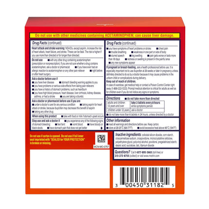 Motrin IB Pain Reliever Caplets, 200 mg. Ibuprofen, 300 ct.